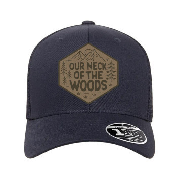 Flexfit 110® Mesh-Back Cap - Leather Patch