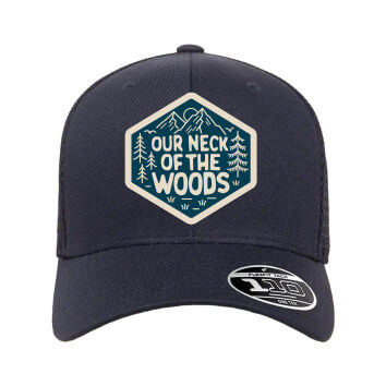 Flexfit 110® Mesh-Back Cap - Blue Taupe Patch