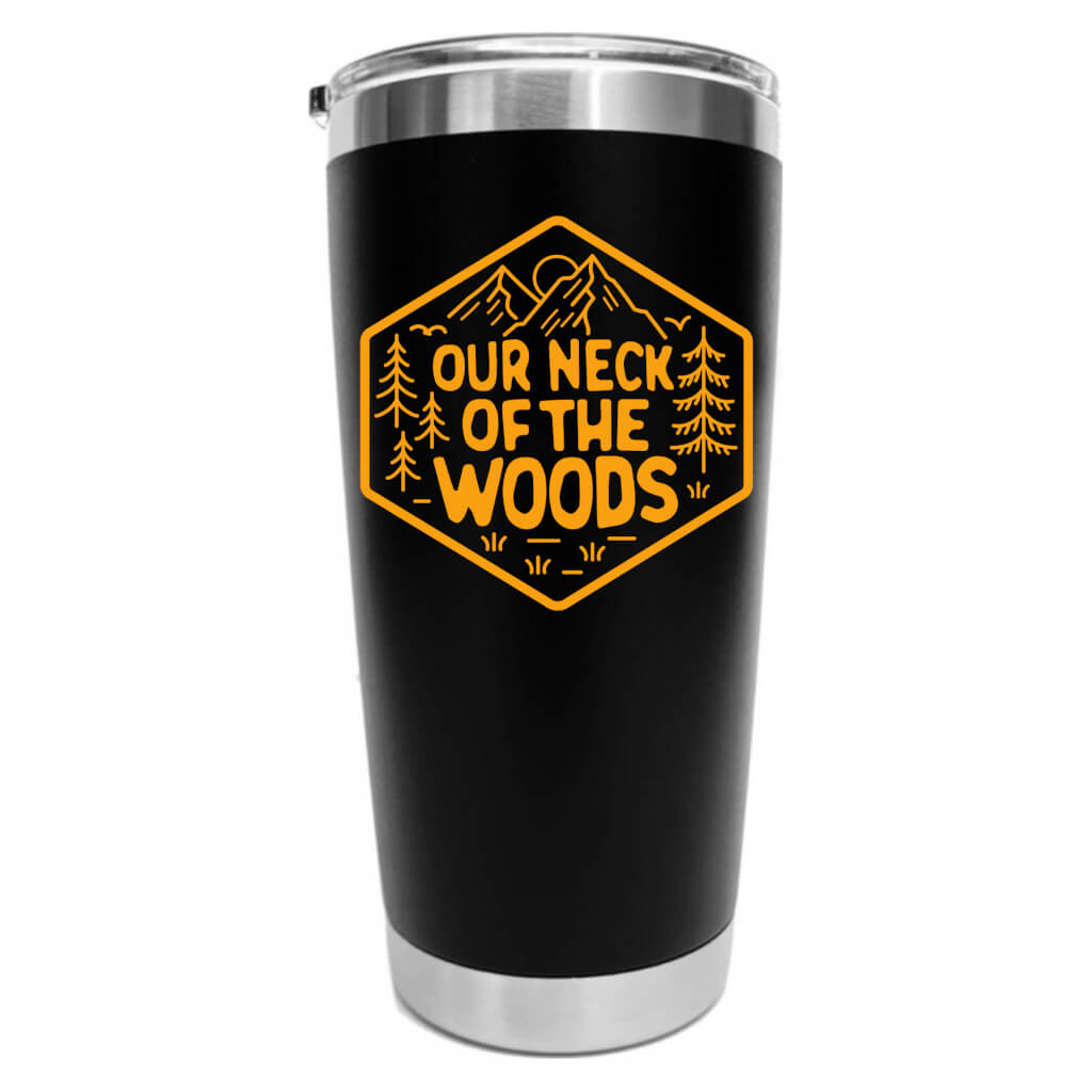 Stainless Steel Tumbler 20oz - Orange ONOTW — Black